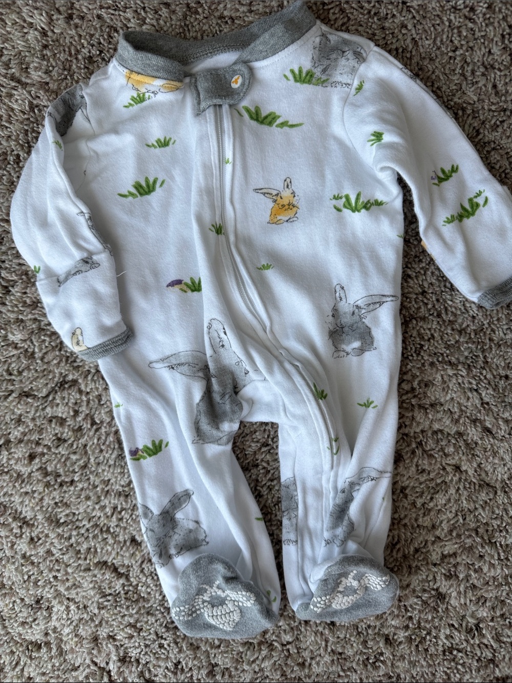 Burt’s Bees Baby footie onesie